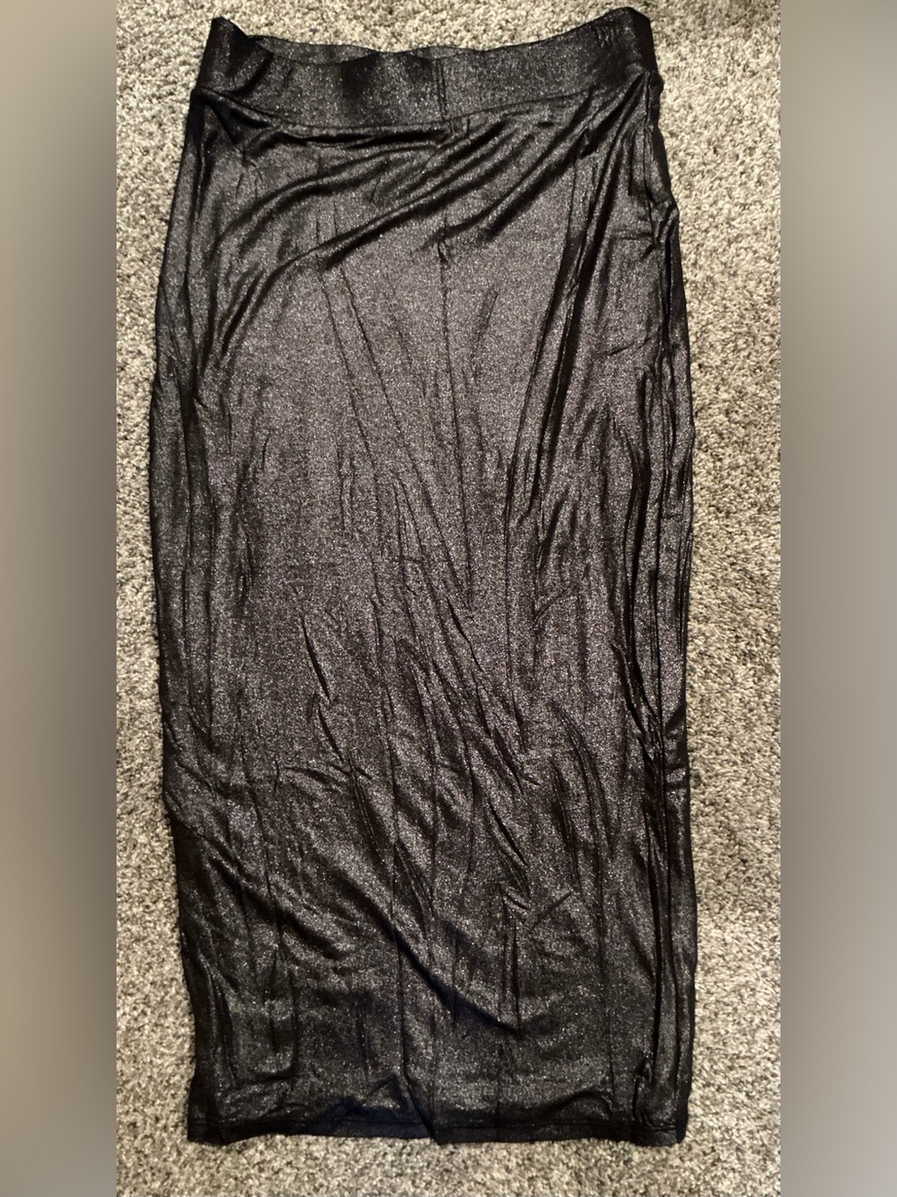 Bar III Black Shimmer Maxi Skirt